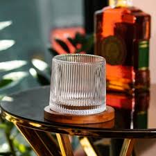 لیوان چرخشی  زیر چوب سایز بزرگ 320ccمدل خطی